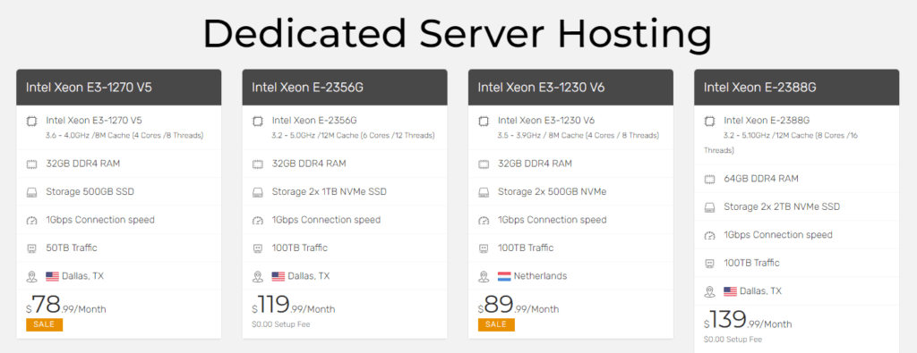 HostRound Review Dedicated Server Hosting Plans