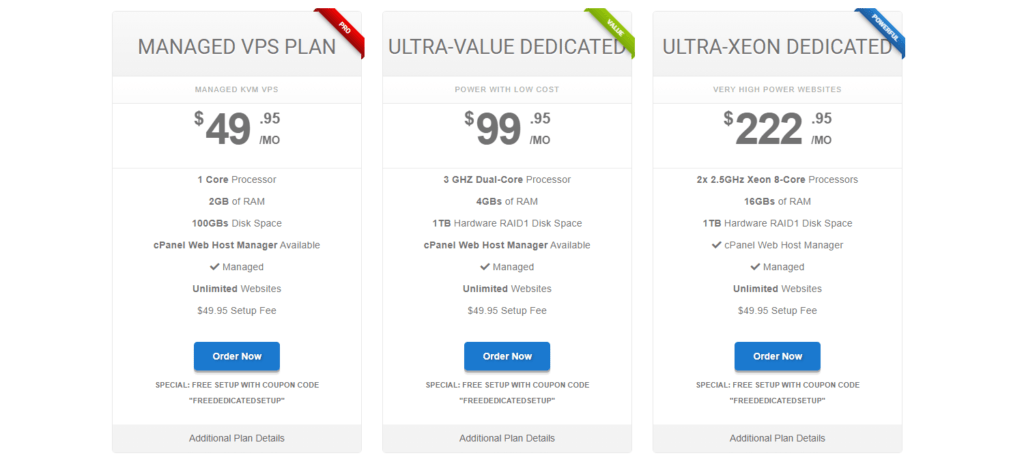 Ultra Web Hosting Review VPS and Dedicated Hosting Plans